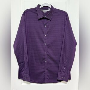 Van Heusen Men's Rich Purple Casual Shirt 16-16.5in